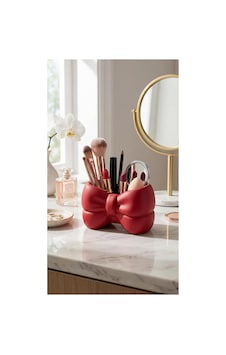 Fiyonk Makyaj Organizer-2 Kırmızı Kırmızı