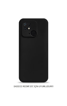 Redmi 10c / Poco C40 Uyumlu Kamera Korumalı Darbeye Dayanıklı Renk Atmayan Fab Silikon Kılıf Siyah Redmi 10c / Poco C40 Uyumlu Kamera Korumalı Darbeye Dayanıklı Renk Atmayan Fab Silikon Kılıf Siyah