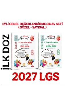 2027 8. Sınıf İlk Doz 12 Li Sayısal Sözel Genel Değerlendirme Sınavları Sinan Kuzucu 2027 8. Sınıf İlk Doz 12 Li Sayısal Sözel Genel Değerlendirme Sınavları Sinan Kuzucu
