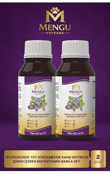 Tüy Dökülmesini Önleyici Ve Tüy Sağlığını Destekleyici Kediler İçin B Complex Damla 50 Ml - 2 Li Set Tüy Dökülmesini Önleyici Ve Tüy Sağlığını Destekleyici Kediler İçin B Complex Damla 50 Ml - 2 Li Set