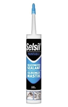 Selsil Silikonize Mastik Beyaz 500gr 2'li