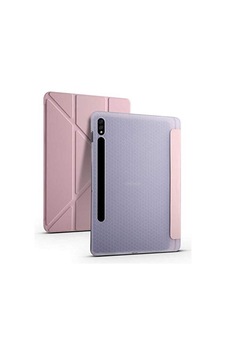 Aksesuarcim S7 Fe Lte Smt737 T736 T733 T730 İle Uyumlu Kılıf Silikon Yumuşak Kalem Bölmeli Esnek 4 Farklı Stand Olabilen Tablet Kılıfı Rose Gold Sku: Zeusb0g723qc63 Arka Kapak