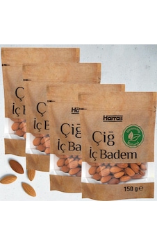 Harras Çiğ Badem İçi 150 Gr X 4 Adet