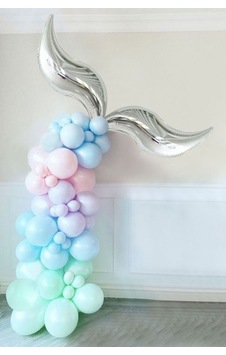 Çok Renkli Deniz Kızı Zincir Balon Set Çok Renkli Çok Renkli Deniz Kızı Zincir Balon Set Çok Renkli