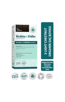 Robin & Odin Organik Kalıcı Saç Boyası 5 Light Chestnut (548788102) Robin & Odin Organik Kalıcı Saç Boyası 5 Light Chestnut (548788102)