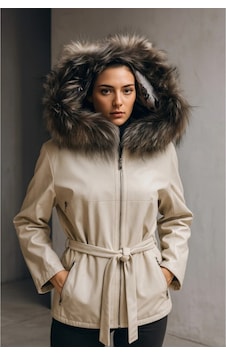 Hmo Store Krem Rengi Çift Traflı Özel Tasarım Premium Hakiki Kürk Hakiki Deri Ceket Krem Hmo Store Krem Rengi Çift Traflı Özel Tasarım Premium Hakiki Kürk Hakiki Deri Ceket Krem
