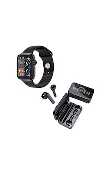 Premium Set Full Ekran Akıllı Saat Mi A30s Airdots Led Göstergeli Powerbankli Bluetooth Kulaklık