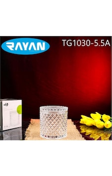 Rayan Noktalı Cam Şekerlik Tg1030-5.5a Şeffaf Rayan Noktalı Cam Şekerlik Tg1030-5.5a Şeffaf