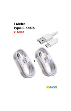 Xiaomi Redmi Note 8 /8 Pro /9 /9 Pro /10 /10s /10 Pro Uyumlu 3.0a Type C Hızlı Şarj Kablosu 2 Adet