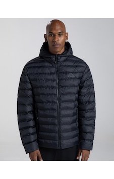 Kappa Logo Rina Puffer Erkek Siyah Regular Şişme Mont