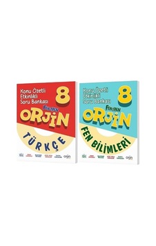 Orjin Okul 2026 8. Sınıf Türkçe + Fen Bilimleri Konu Özetli Soru Seti 2 Kitap Orjin Okul 2026 8. Sınıf Türkçe + Fen Bilimleri Konu Özetli Soru Seti 2 Kitap