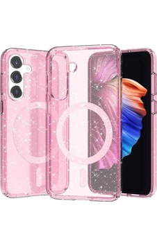 Galaxy S23 Fe Kılıf M-safe Şarj Özellikli Parlayan Simli Saydam Renkli Zore Allstar Kapak Pembe Galaxy S23 Fe Kılıf M-safe Şarj Özellikli Parlayan Simli Saydam Renkli Zore Allstar Kapak Pembe