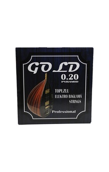Gold Pyramid 0.20 Topuzlu Elektro Bağlama Teli Takımı Gold Pyramid 0.20 Topuzlu Elektro Bağlama Teli Takımı
