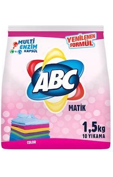 ABC Matik Renkliler Toz Çamaşır Deterjanı 10 Yıkama 1500 G