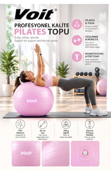 65 cm Pilates Topu Pompa Dahil Fitness ve Denge Egzersiz Topu Lila 65 cm Pilates Topu Pompa Dahil Fitness ve Denge Egzersiz Topu Lila