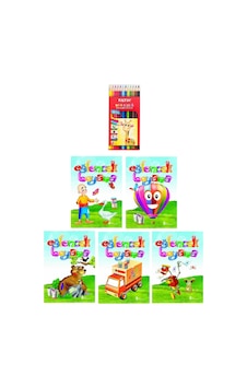 3-6 Yaş Eğlenceli Boyama Kitapları 5 Li +Fatih 12 Li Kuru Boya 3-6 Yaş Eğlenceli Boyama Kitapları 5 Li +Fatih 12 Li Kuru Boya