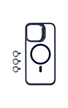 Apple iPhone Uyumlu 15 Pro Kılıf M-safe Şarj Özellikli Standlı Zore M-safe Klon Lensli Kapak Apple iPhone Uyumlu 15 Pro Kılıf M-safe Şarj Özellikli Standlı Zore M-safe Klon Lensli Kapak