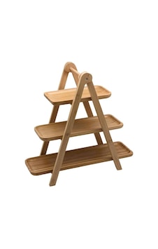 Porland Bambu 3 Katlı Sunum Tabağı 385 Mm Porland Bambu 3 Katlı Sunum Tabağı 385 Mm