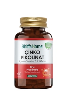 Aksu Vital Shiffa Home Çinko Pikolinat Takviye Edici Gıda 60 Tablet Aksu Vital Shiffa Home Çinko Pikolinat Takviye Edici Gıda 60 Tablet