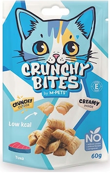 M-pets Crunchy Bites Ton Balıklı Kedi Ödül Maması 60 Gr 244-30058.01 M-pets Crunchy Bites Ton Balıklı Kedi Ödül Maması 60 Gr 244-30058.01