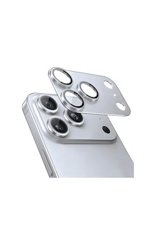 Apple Uyumlu iPhone 17 Pro Max Mohseven Alüminyum Kaplamalı Safir Anti Reflective Kamera Lens Koruyucu Gümüş Apple Uyumlu iPhone 17 Pro Max Mohseven Alüminyum Kaplamalı Safir Anti Reflective Kamera Lens Koruyucu Gümüş