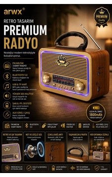 Şarjlı Işıklı Nostaljik Radyo Hoparlör Usb Tf Aux Destekli Müzik Çalar 301 Şarjlı Işıklı Nostaljik Radyo Hoparlör Usb Tf Aux Destekli Müzik Çalar 301