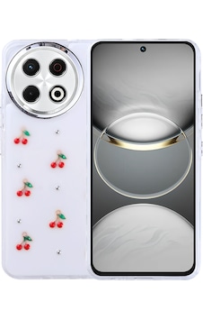 Tecno Spark 30 Pro Kılıf Airbag Tasarımlı Simli Şeffaf Zore Kutup Kapak Kiraz Tecno Spark 30 Pro Kılıf Airbag Tasarımlı Simli Şeffaf Zore Kutup Kapak Kiraz