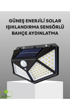 Buğz 100 Led Solar Lamba Hareket Algılamalı Bahçe Duvar Dış Mekan Aydınlatma Buğz 100 Led Solar Lamba Hareket Algılamalı Bahçe Duvar Dış Mekan Aydınlatma