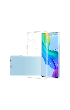Realme Note 60 Kılıf Zore Süper Silikon Kapak Şeffaf