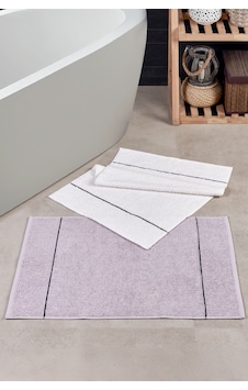Valona 50x70 Cm 2'li Ayak Havlusu/banyo Paspası Gri-krem Gri - Krem Valona 50x70 Cm 2'li Ayak Havlusu/banyo Paspası Gri-krem Gri - Krem