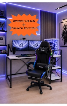 Oyuncu Masası + Oyuncu Koltuğu Takımı, L Masa Ve Ledli Sandalye Seti, Raflı Masa, Gaming Masası, Gaming Sandalyesi-4 Diğer Oyuncu Masası + Oyuncu Koltuğu Takımı, L Masa Ve Ledli Sandalye Seti, Raflı Masa, Gaming Masası, Gaming Sandalyesi-4 Diğer