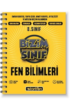 STARTFEN 8.SINIF BİZİM SINIF FEN BİLİMLRİ DEFTERİ STARTFEN 8.SINIF BİZİM SINIF FEN BİLİMLRİ DEFTERİ
