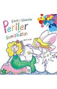 Çizelim Eğlenelim Periler Ve Denizkızları - Mark Bergin - 1001 Çiçek
