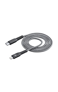 Cellularline Tetra Force Usb-C Lightning Data ve Şarj Kablosu 200 CM Siyah Cellularline Tetra Force Usb-C Lightning Data ve Şarj Kablosu 200 CM Siyah