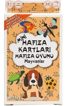 Hayvanlar Temalı Mini Hafıza Kartları Eşleştirme Oyunu Eğitici Ve Eğlenceli