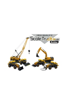 İnşaat Araçları Kepçe Dozer Vinç Forklift Silindir Kar Küreyci 6 Lı Set Oyuncak