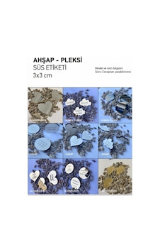 Pleksi Ahşap Isimlik Etiket, Düğün Söz Nişan Mevlid Sünnet Süsl Pleksi Ahşap Isimlik Etiket, Düğün Söz Nişan Mevlid Sünnet Süsl