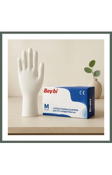 Bezos Lateks Pudralı Muayene Eldiveni M 100lü Bzstk Bezos Lateks Pudralı Muayene Eldiveni M 100lü Bzstk