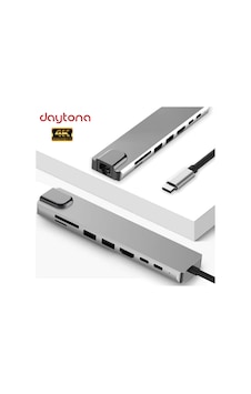 Daytona Cf04 Type-C To Usb Hdmı Rj45 6 İn1 Çevirici Adaptör Hub Daytona Cf04 Type-C To Usb Hdmı Rj45 6 İn1 Çevirici Adaptör Hub