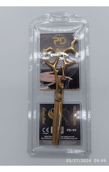 Powerdex Pd-99 Altın Rengi Aral Profesyonel Saç Kesim Makası Powerdex Pd-99 Altın Rengi Aral Profesyonel Saç Kesim Makası