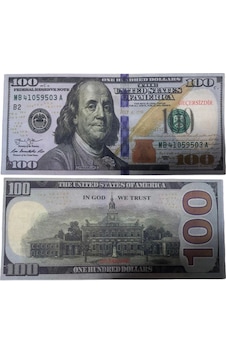 Geçersiz Düğün Sahte Şaka Oyun Parası 100 Adet 100 Dolar