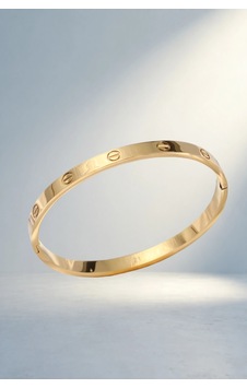 Şık Gold Kadın Kelepçe Bileklik Tasarımı 011 - Kahverengi Şık Gold Kadın Kelepçe Bileklik Tasarımı 011 - Kahverengi
