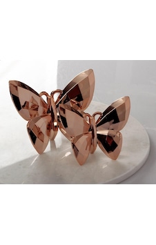 Akrilik Kristal Kesim 2'li Biblo Kelebek Bronz 12 Cm X 14 Cm Akrilik Kristal Kesim 2'li Biblo Kelebek Bronz 12 Cm X 14 Cm