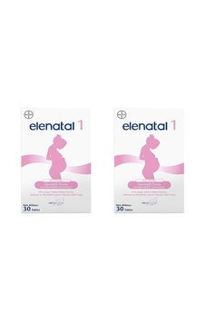 Bayer Elenatal-1 Multivitamin Mineral ve Metafolin İçeren Takviye Edici Gıda 2x30 Tablet Bayer Elenatal-1 Multivitamin Mineral ve Metafolin İçeren Takviye Edici Gıda 2x30 Tablet