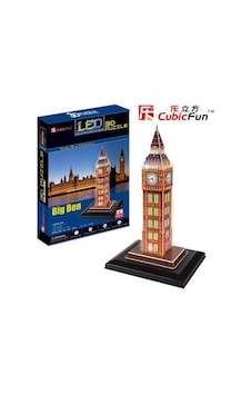 Big Ben Saat Kulesi Ledli 3D Maket&Puzzle