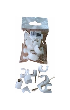 No 5 Çivili Kroşe Kablo Tutturucu 10 Adet (1 Paket)