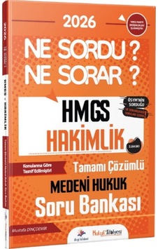 Dizgi Kitap 2026 Hukuk Atölyesi Hmgs Hakimlik Ne Sordu Ne Sorar Medeni Hukuk Tamamı Çözümlü Soru Bankası