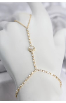 Gold Renk Pirinç Zirkon Taşlı Kalp Model Şahmeran Çok Renkli Gold Renk Pirinç Zirkon Taşlı Kalp Model Şahmeran Çok Renkli