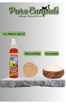 Purecanpati Tüy Bakım,mineral Blok Ve Kuş Kumu Seti Purecanpati Tüy Bakım,mineral Blok Ve Kuş Kumu Seti