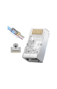 Pm-25748 Ez Plug Yeni Nesil 8 Pin Açık Uçlu Rj45 Soket 8p/8c 100 Lük Paket Pm-25748 Ez Plug Yeni Nesil 8 Pin Açık Uçlu Rj45 Soket 8p/8c 100 Lük Paket